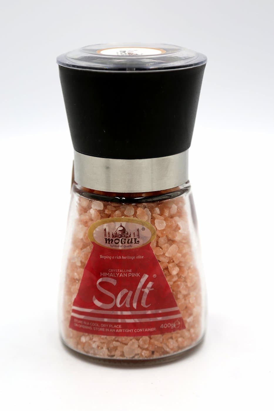 400g Grinder - HIGH Grade Mogul Coarse Himalayan Pink Salt 100% Natural & Pure Unrefined