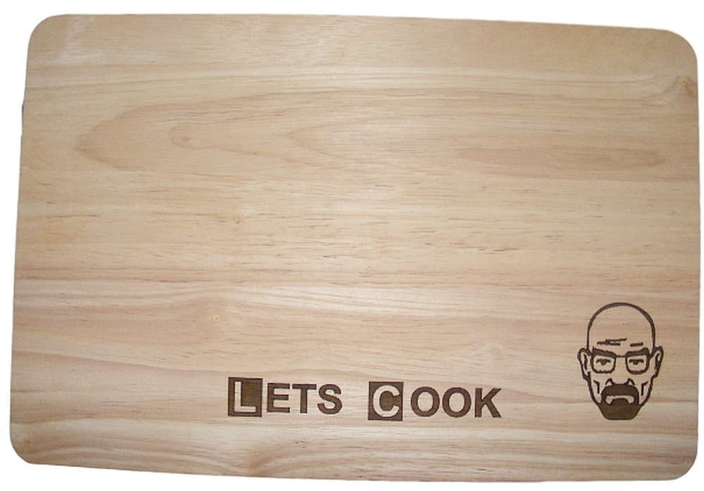 Walt Breaking Bad Wooden Chopping Cutting Cheese Board (Premium Hardwood 35x24x1.5 cm)