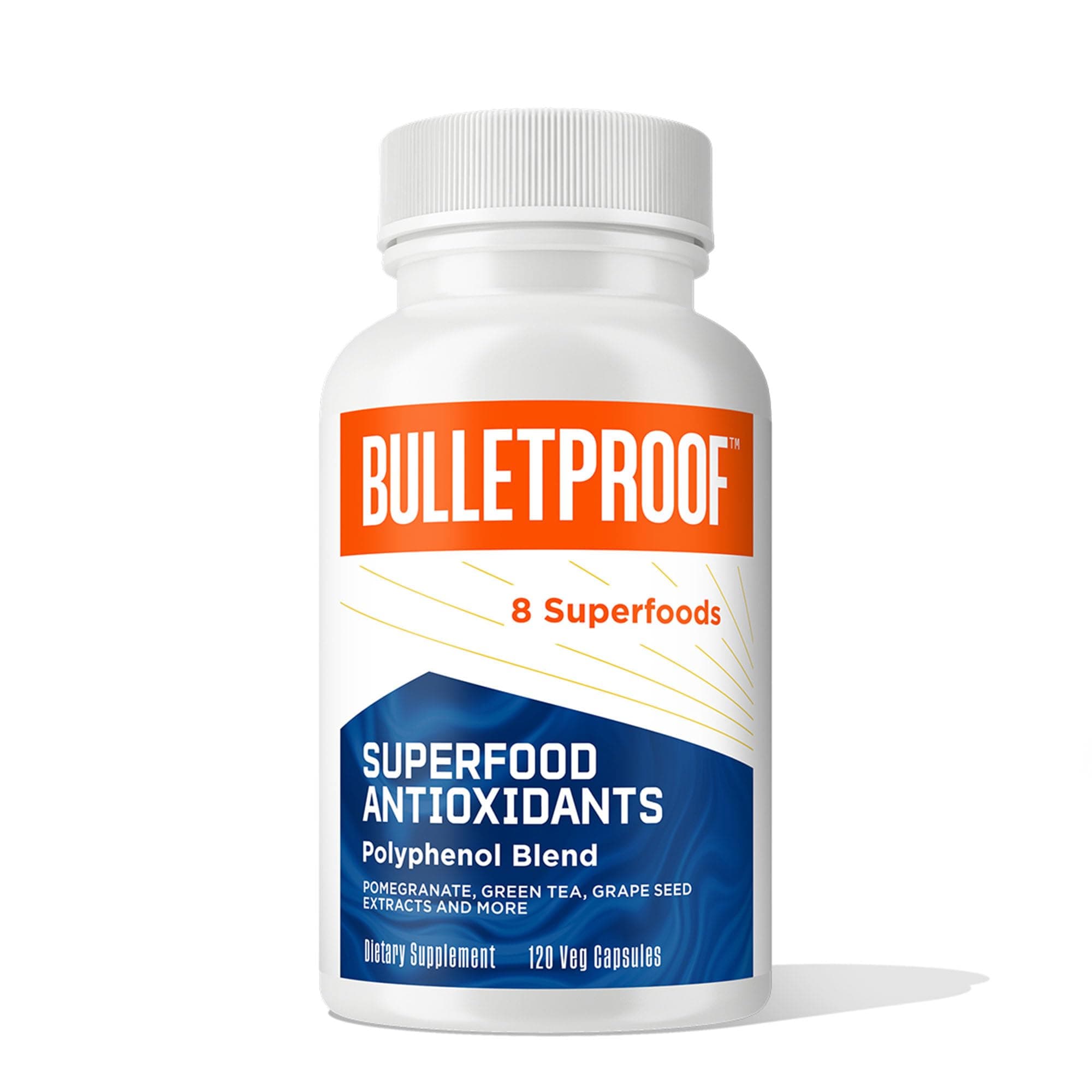 Bulletproof Superfood Antioxidants Capsules, 120 Capsules, Supplement to Fight Free-Radicals and Support Healthy Aging, Polyphenol Blend