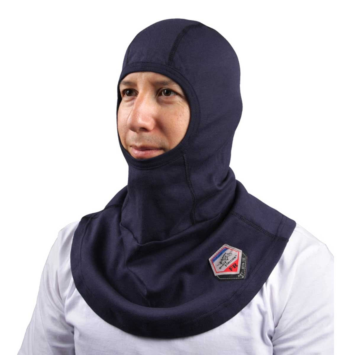 Black Stallion - AH1520-NV AH1520 TruGuard 200 Arc Rated FR Cotton Balaclava One S Blue