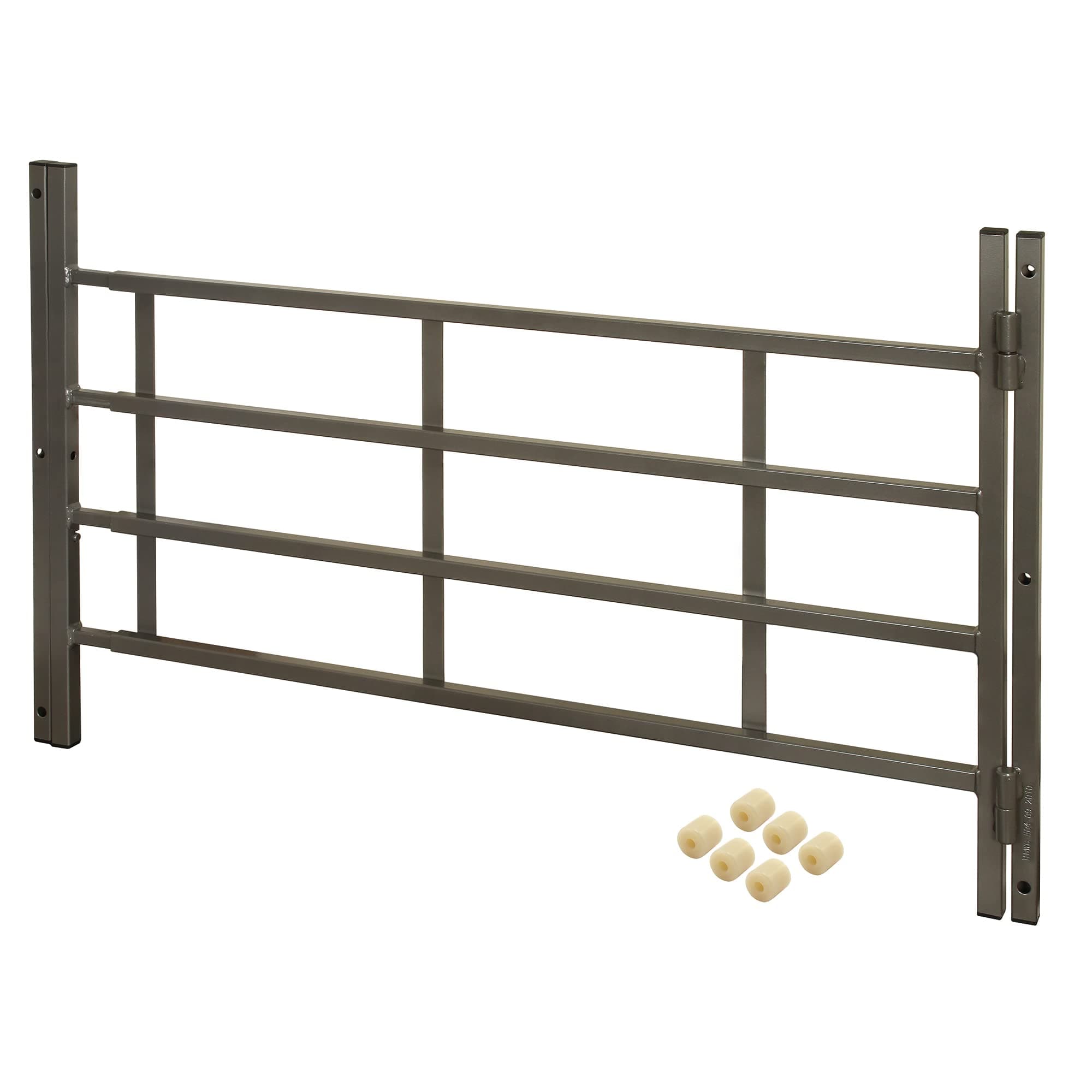 Prime-Line S 4782 21 In., Black Painted Carbon Steel, Hinged 4-Bar Window Grill (Single Pack)