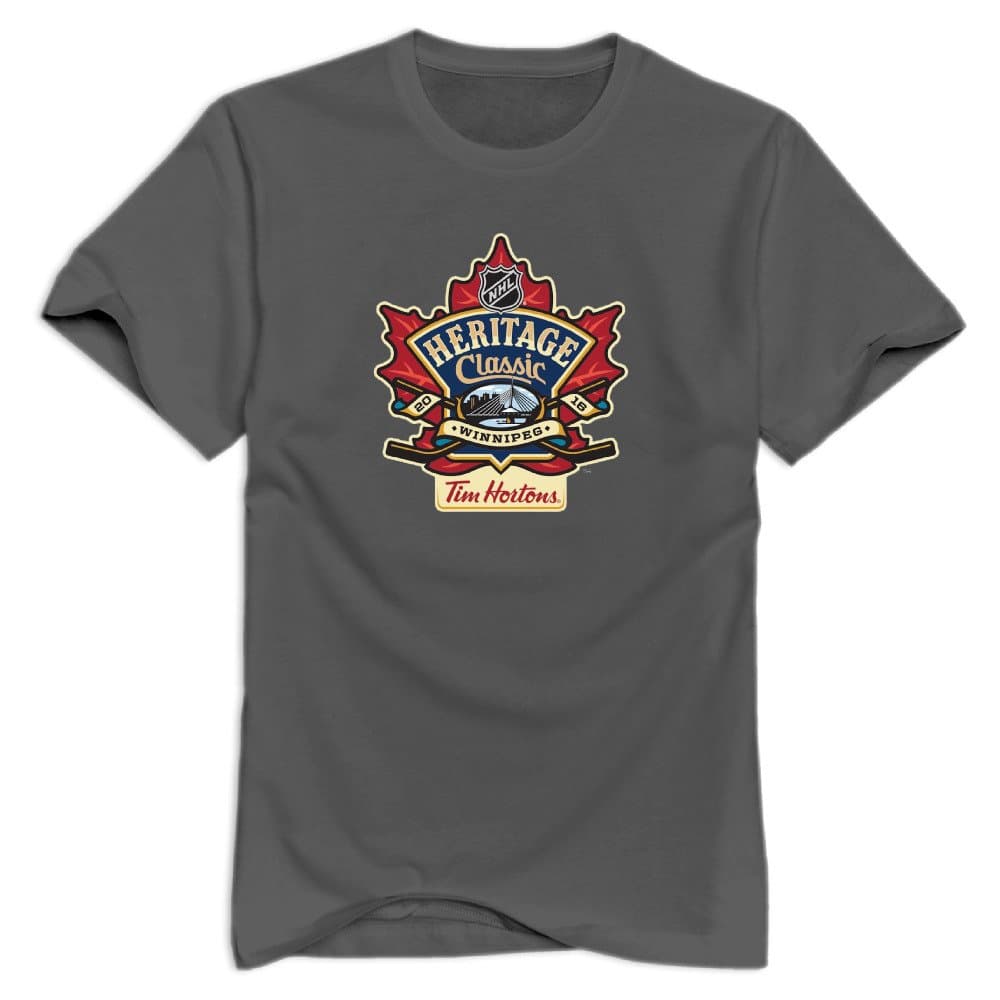 EmmieLarry Men's 2016 Tim Hortons Heritage Classic Logo Cotton T-Shirt