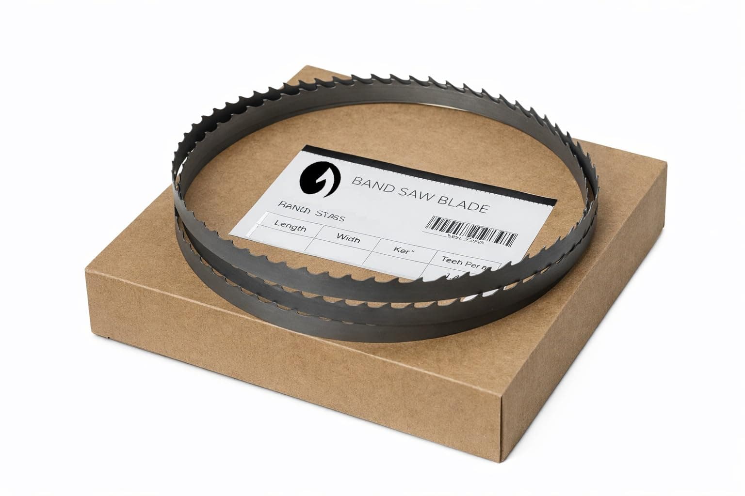 Dark Stone 62" Bandsaw Blade, 1/2" x 0.020" x 4 TPI, Thin Kerf Deep Gullet Blade with Hardened Tooth Tips for Fast Hardwood Cutting, Fits 9-Inch Benchtop Band Saws | Model DS23245
