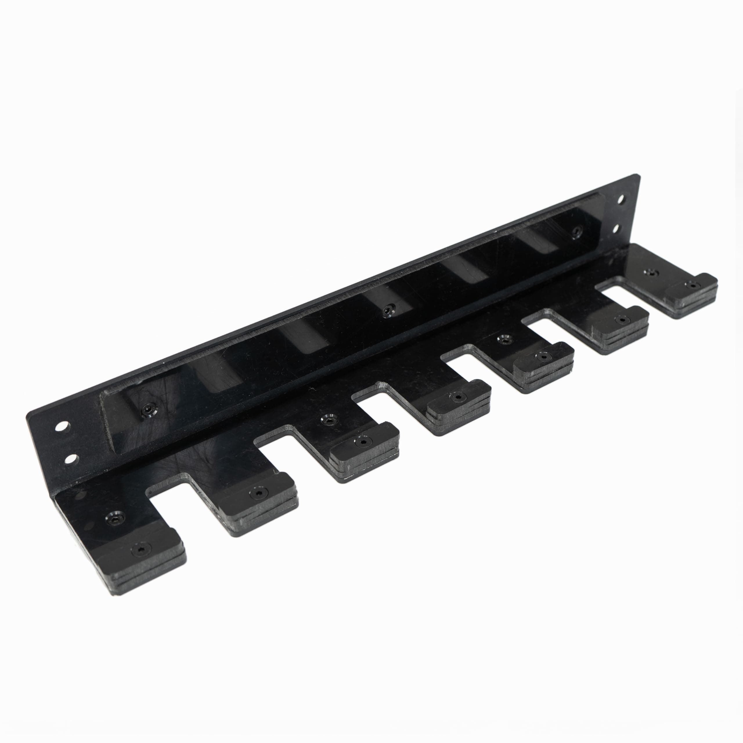 Valor Fitness Vertical Olympic Barbell Wall Mount Storage Rack for Home & Garage Gym - 3-Bar & 6-Bar Barbell Holder