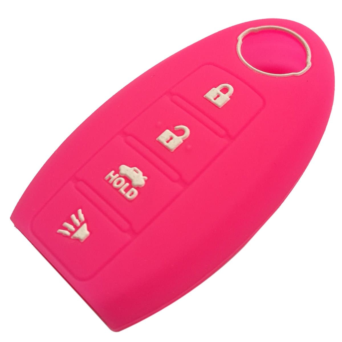 Coolbestda 4 Buttons Key Fob Case Skin Keyless Protector Bag for Nissan Altima Maxima Murano Armada Gt-r Sentra Rose
