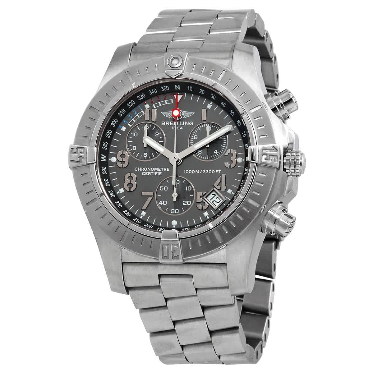 Breitling Avenger Seawolf Chronograph Mens Stainless Steel Watch A7339010/F537