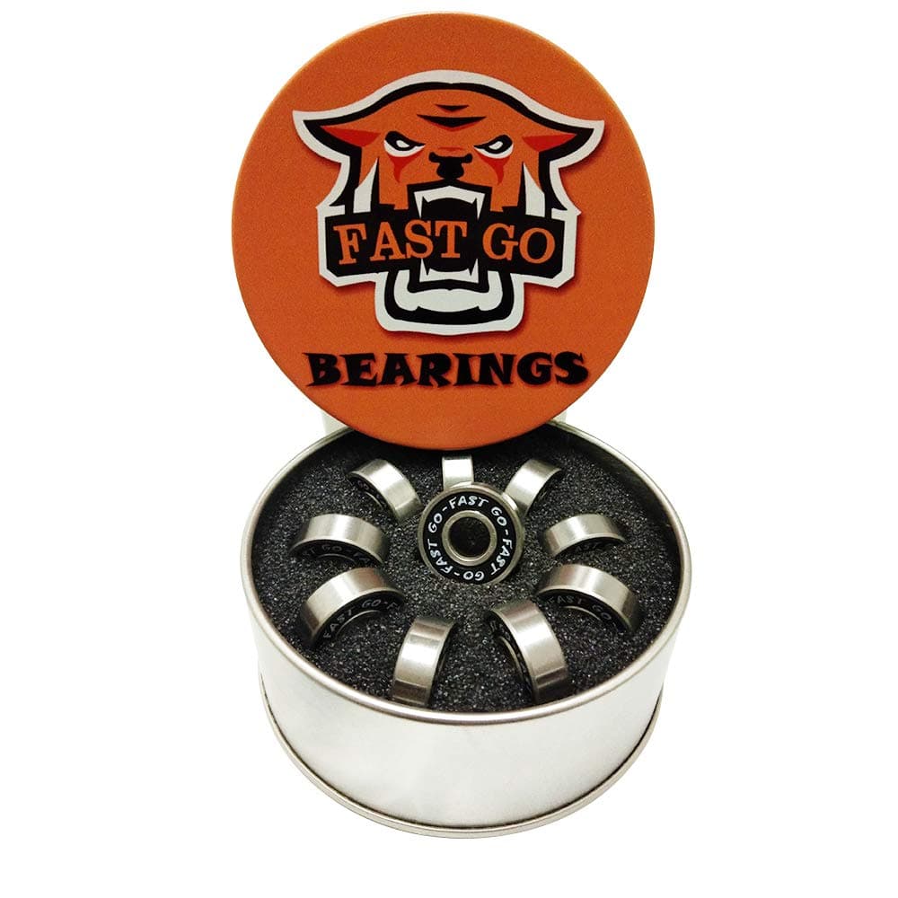 DEEPDREAM FaGoBearing Premium Skateboard Bearings, Pro Longboard Bearings, 608, Inline Skates, Roller Skates, Spinners (Pack of 10)