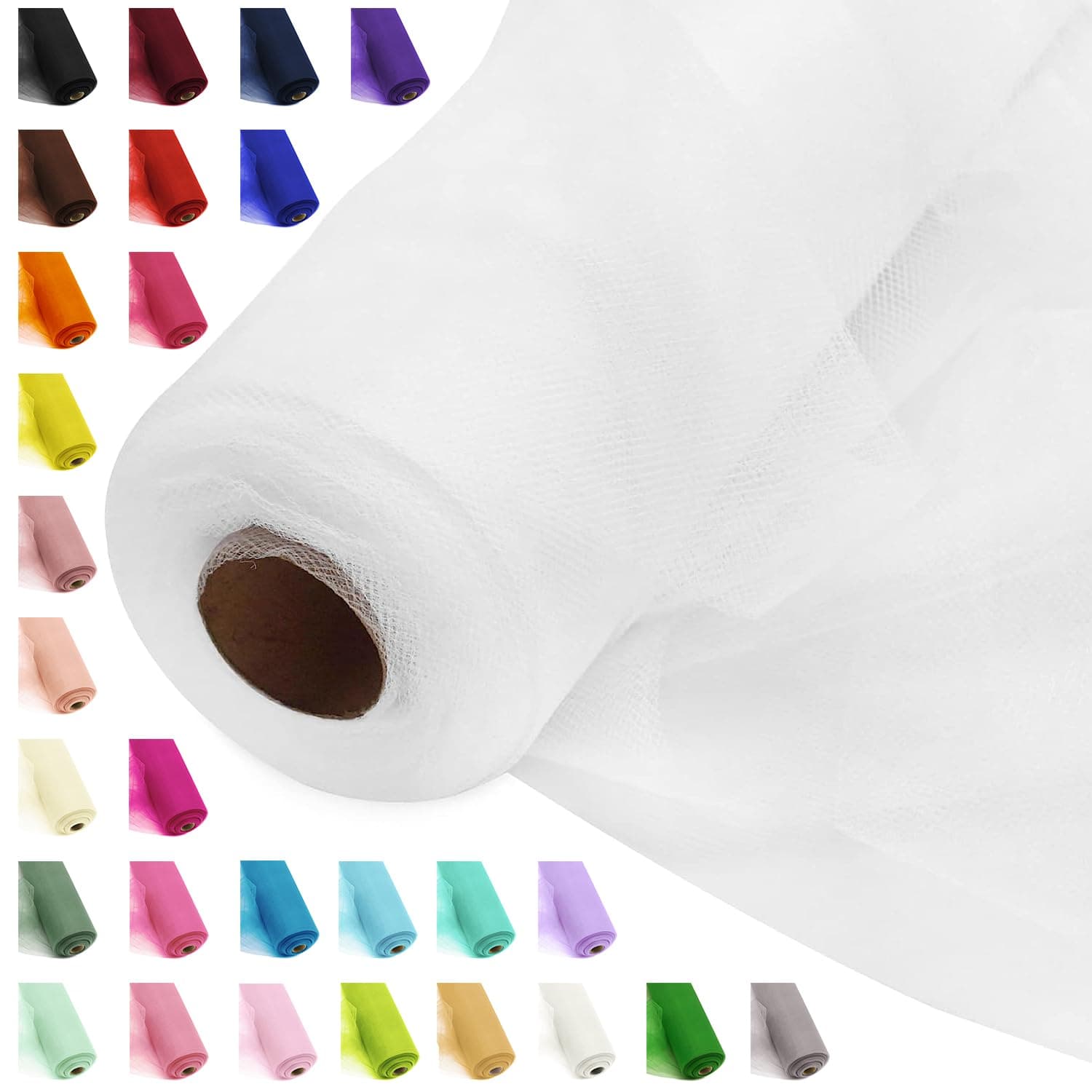 54 Inch 20 Yards Tulle Fabric Roll Wedding Decorations for Reception Ceremony Draping Fabric Arch Ds Sheer Fabric by The Yard