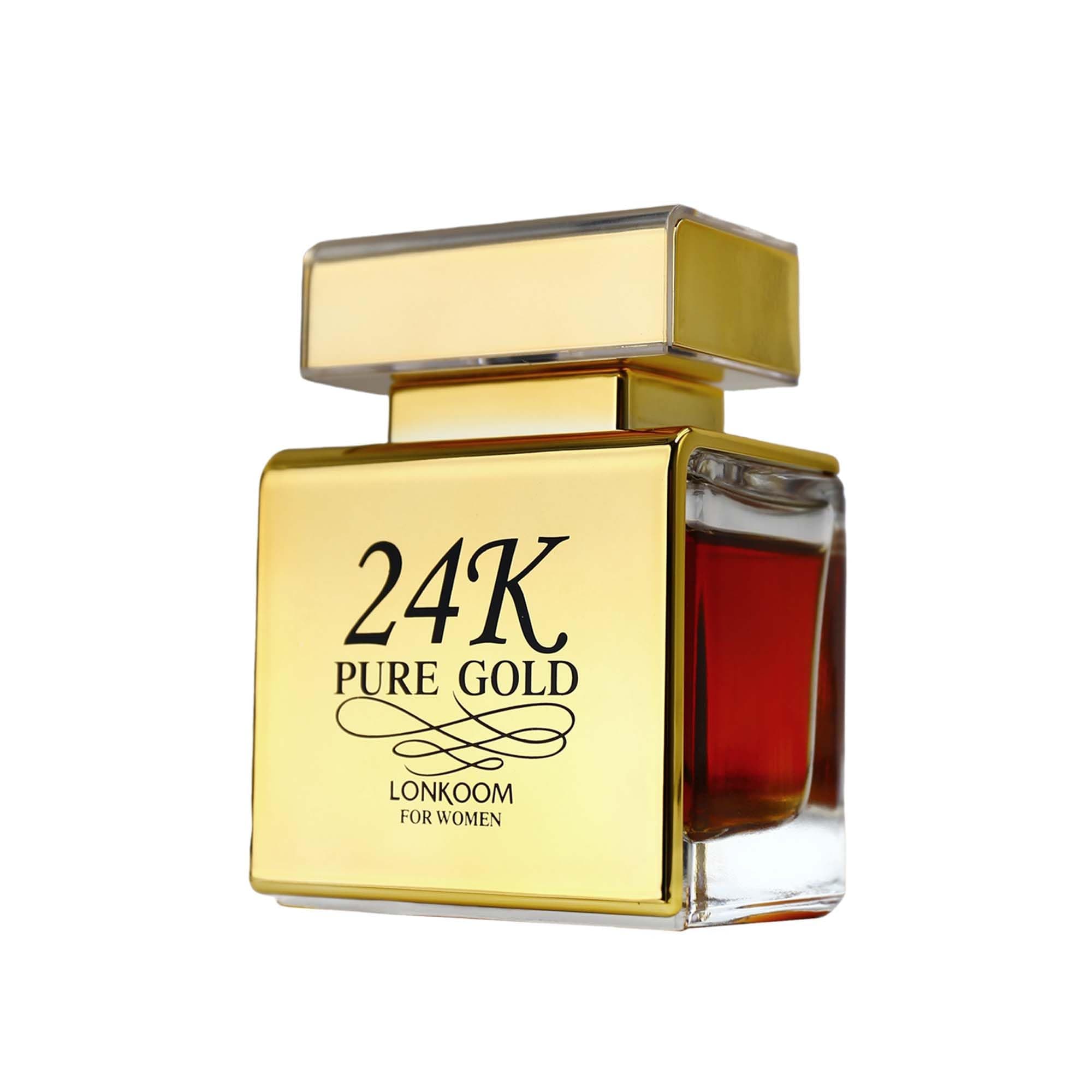 24K Pure Gold Lonkoom For Women 102 gram EDP Spray