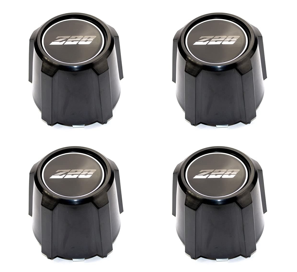 BB Auto Black Wheel Center Caps Set of 4 Replacements for 1982-1992 Chevrolet Camaro Z28 15 inch 5 Star Aluminum Wheels