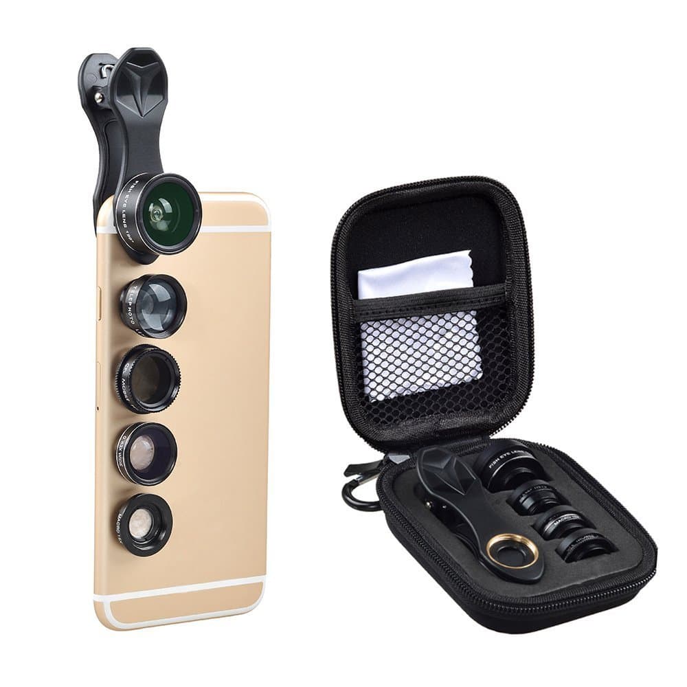 5 in 1 Universal Clip On Cell Phone Camera Lens Kit