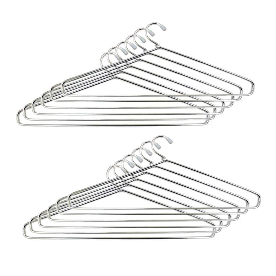 RJ ROJENO TM Steel Cloth Hanger (Heavy) - Pack of 12