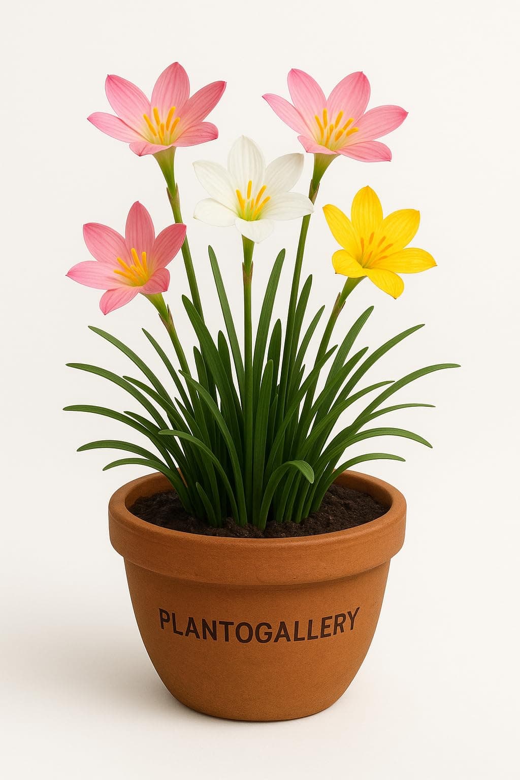 Plantogalley Rain Lily All Season Flower Bulbs (Mix Color 8 Bulbs + 2 Free Bulb)