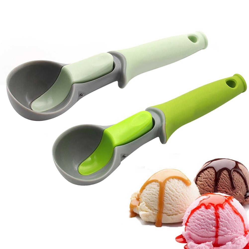 1pcs Kitchen Utensils Rubber and Plastic Mash Potato Ice Cream Spoon Scoops