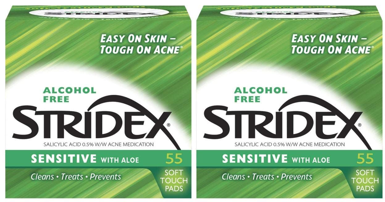 Stridex Medicated Pads, Sensitive,2 Count
