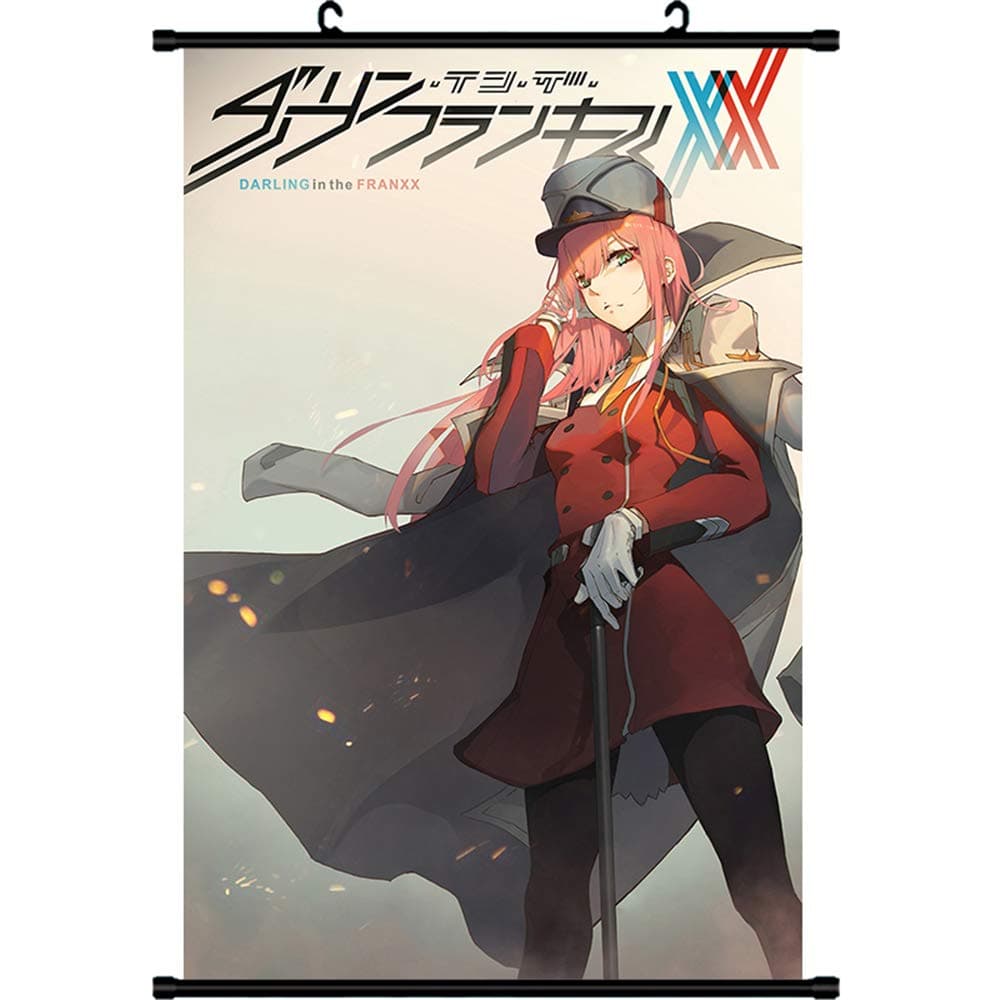 MXDZA Japanese Anime Darling In The Franxx Fabric Painting Cartoon Manga Home Decor Wall Scroll Posters for Decorative 40x60CM(16"x24") (multi29)