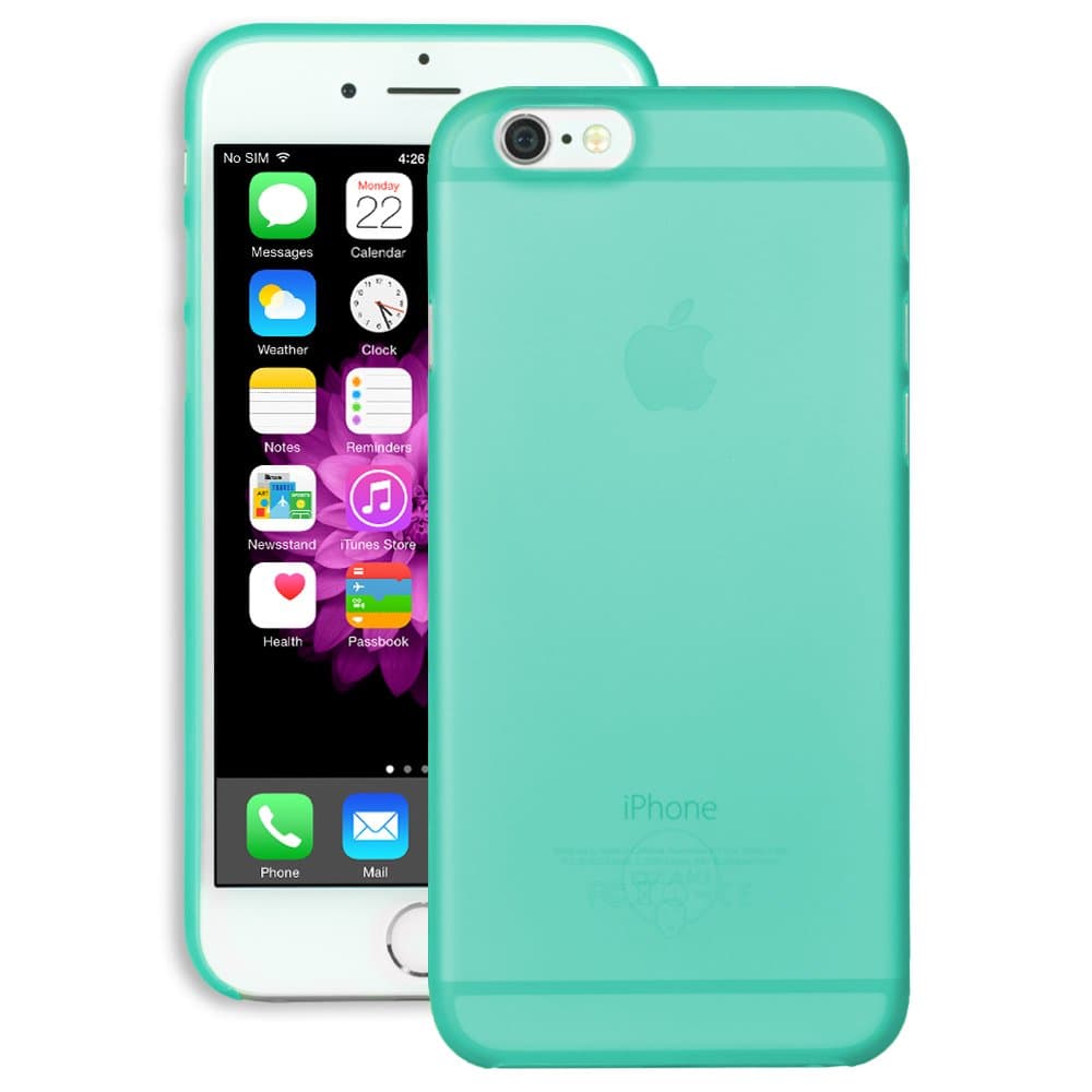 iPhone 6 Case - OZAKI O!coat [0.3 Jelly] the Slimmest Lightest Case for iPhone 6 (4.7) / Ultra Slim Bumper Case / Reinforced Material / Best Fit, Invisible Feel / Anti-scratch, Anti-slip - Cyan