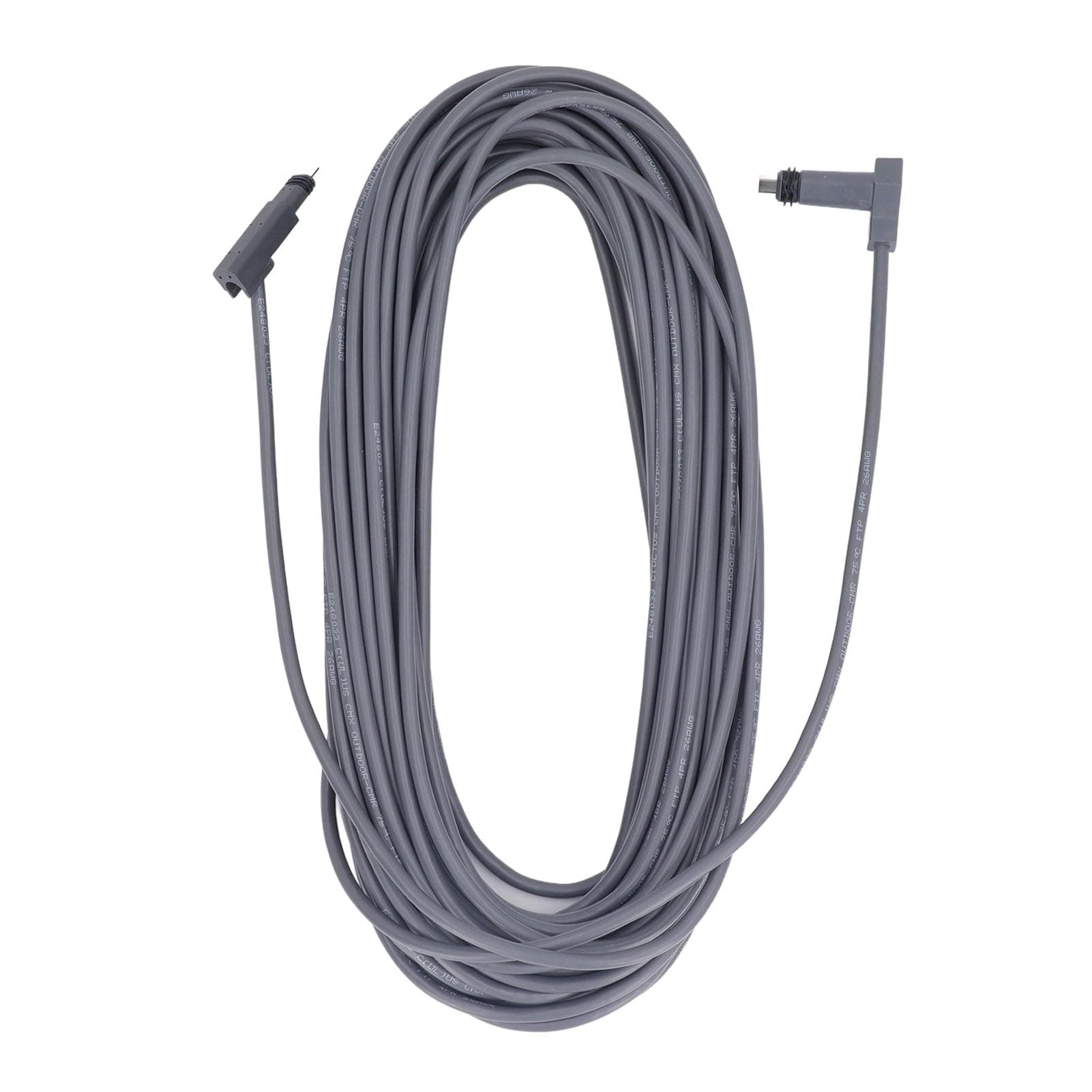 Rectangular Satellite Replacement Cable for Stable Uninterrupted Connection Cable Extension 75ft Grey