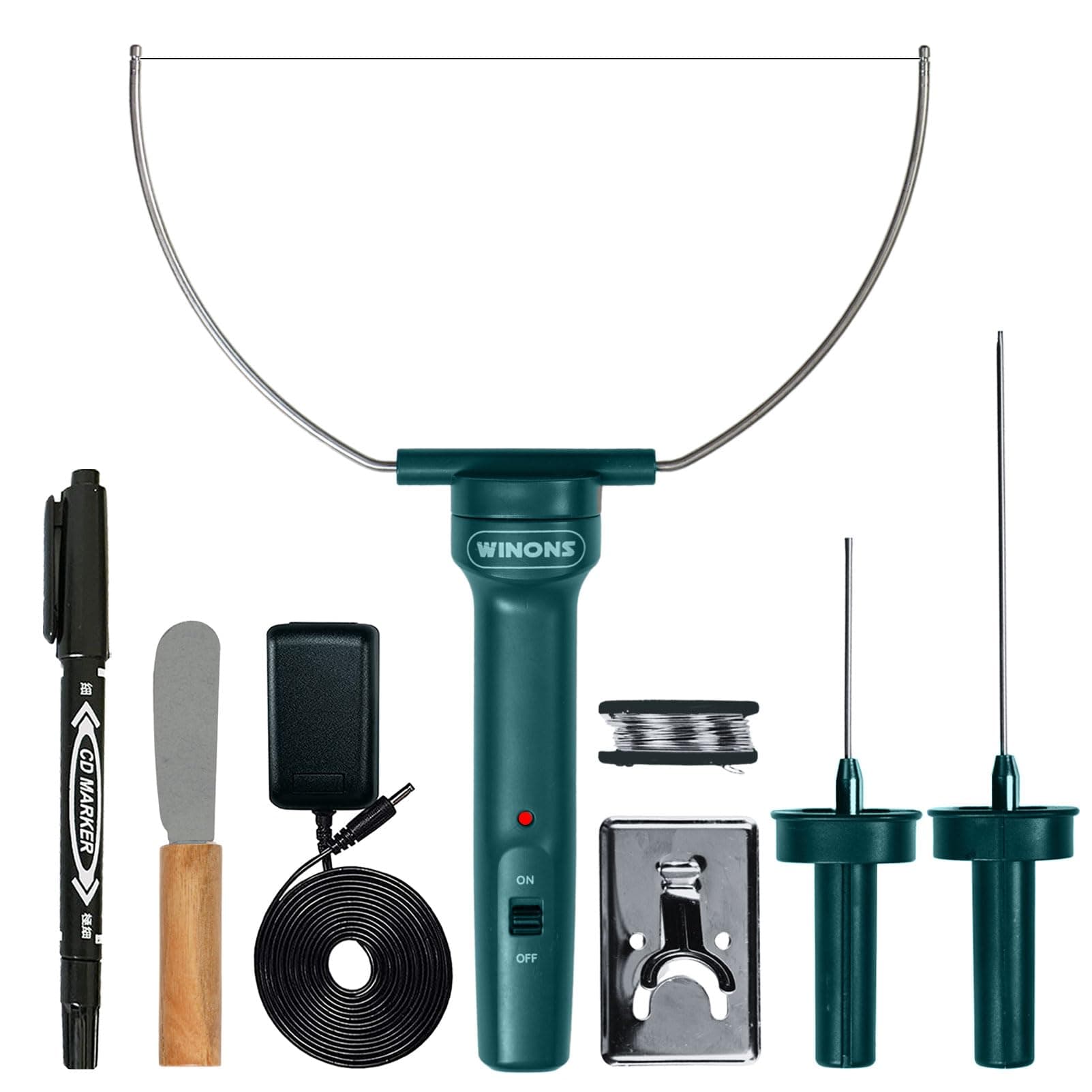 WINONS Hot Wire Foam Cutter Tool, WFC0001 Polystyrene and Styrofoam Cutter with Max. Temp. - 350°C, Hot Wire Cutting Tool for DIY Projects (Kit of 3) (Kit of 3 Heads)