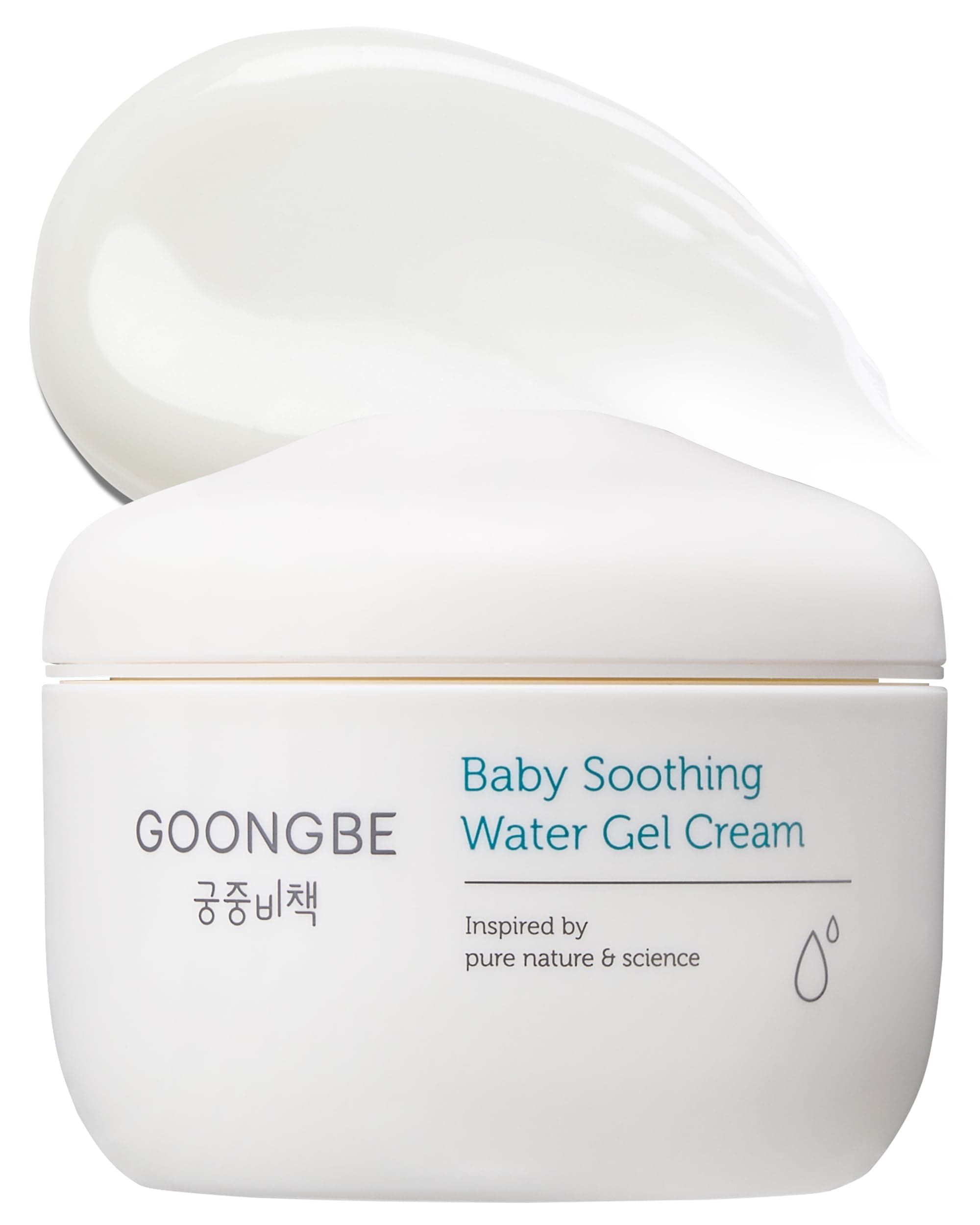 Baby Soothing Water Gel Cream - Korean Baby Cooling & Moisturizing Relief for Baby's Sensitive Skin - Dermatologically Tested - Quick Soothing for Face and Body, 3.38 fl.oz.