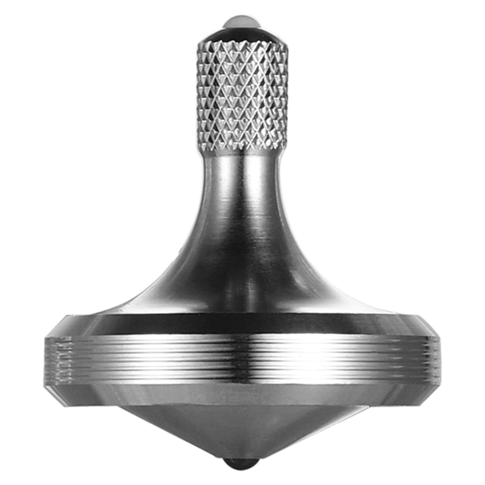 CHEETOP Precision Metal Spinning Top, Well Made Stainless Steel Spin Long Lasting Exceed 8 Mins Desktop Gyro EDC Toy, Perfect Balance Easy to Use Kill Time Efficiently (Pro Max-Silver)