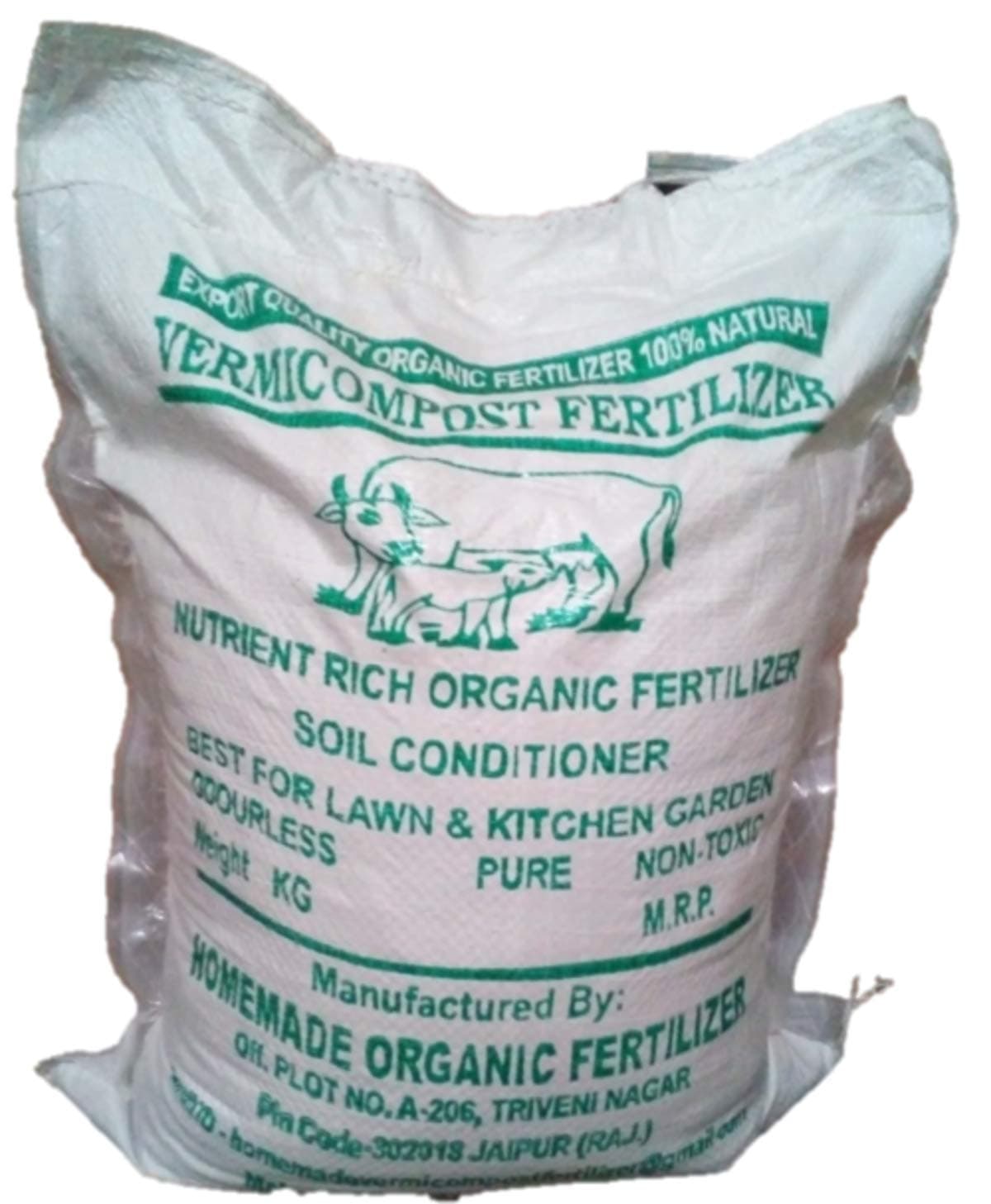 Super Green Roots Vermicompost Plant Manure 1Kg,100% Organic & Natural Plant Nutrient For Home Gardens, Granules