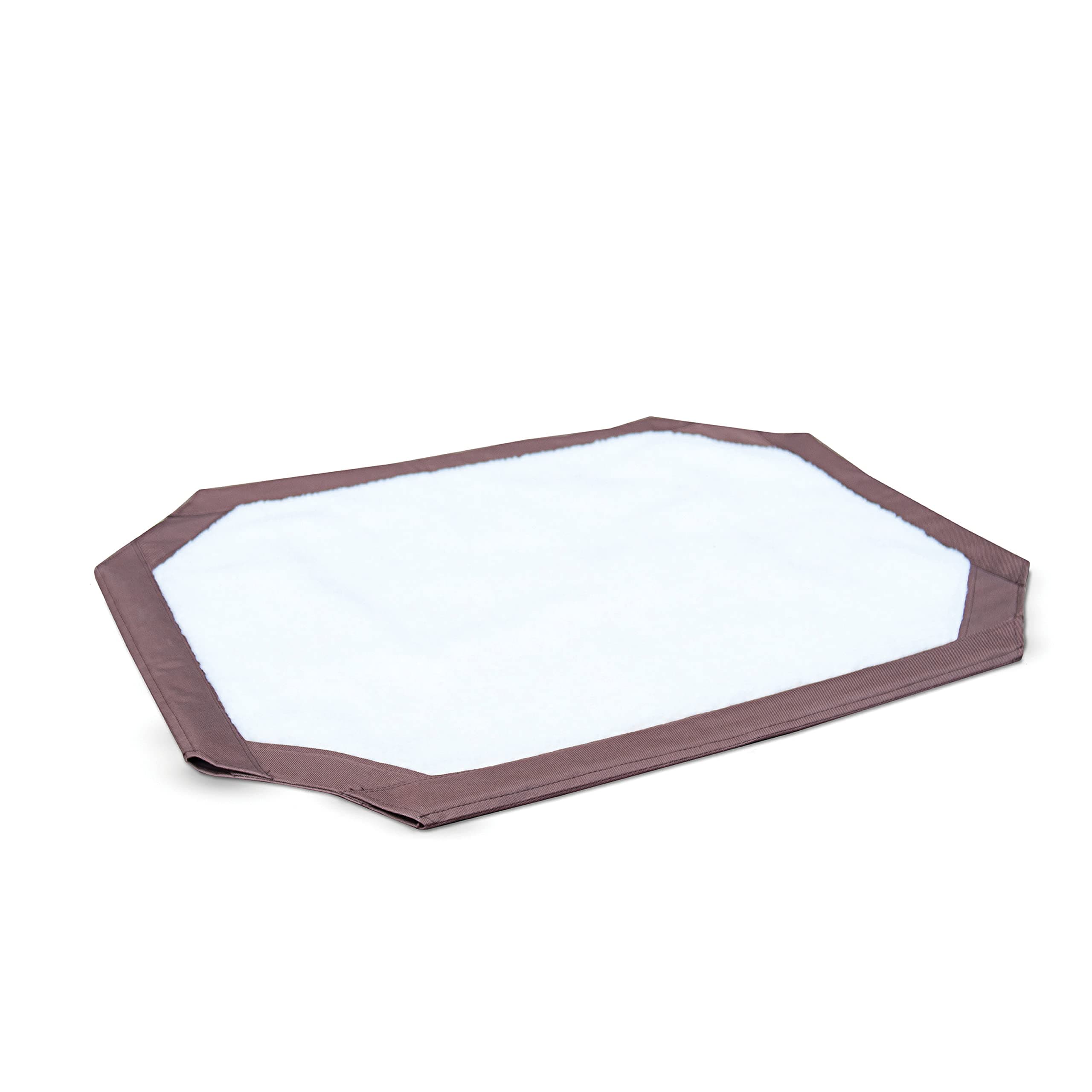 K&H Pet Products Self-Warming Pet Cot Cover Replacement (Cot Sold Separately) - Chocolate/Fleece, Large 30 X 42 Inches