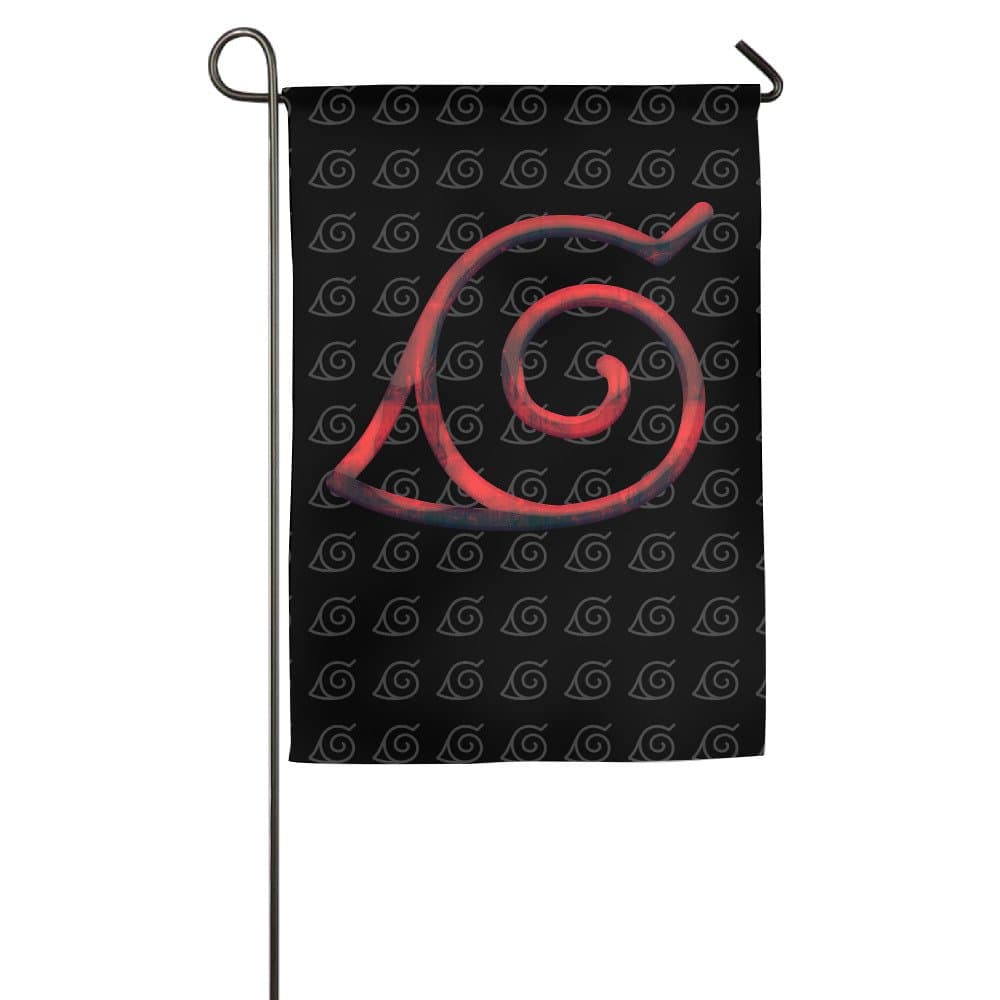 Naruto Konoha Logo Garden Flag