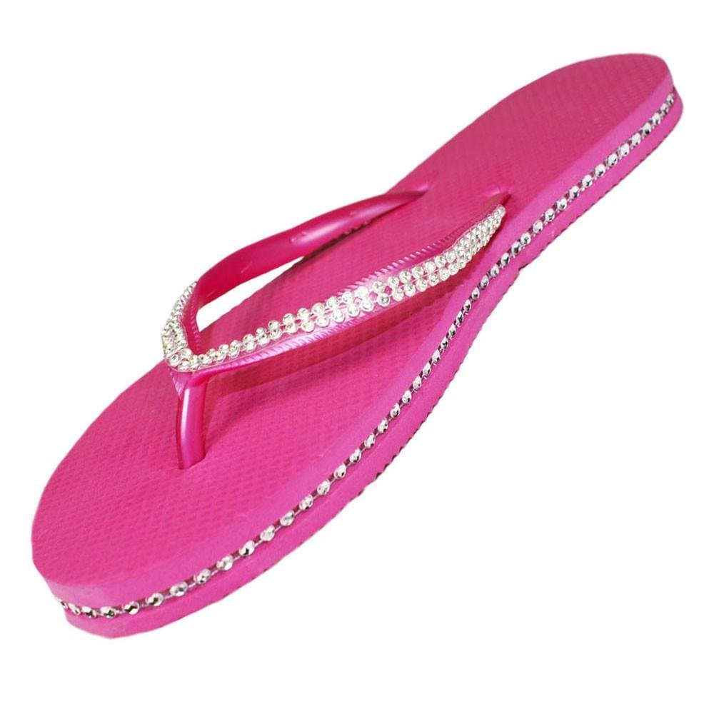 SUGAR ISLAND®Ladies Girls Diamante FLIP Flops Sandals