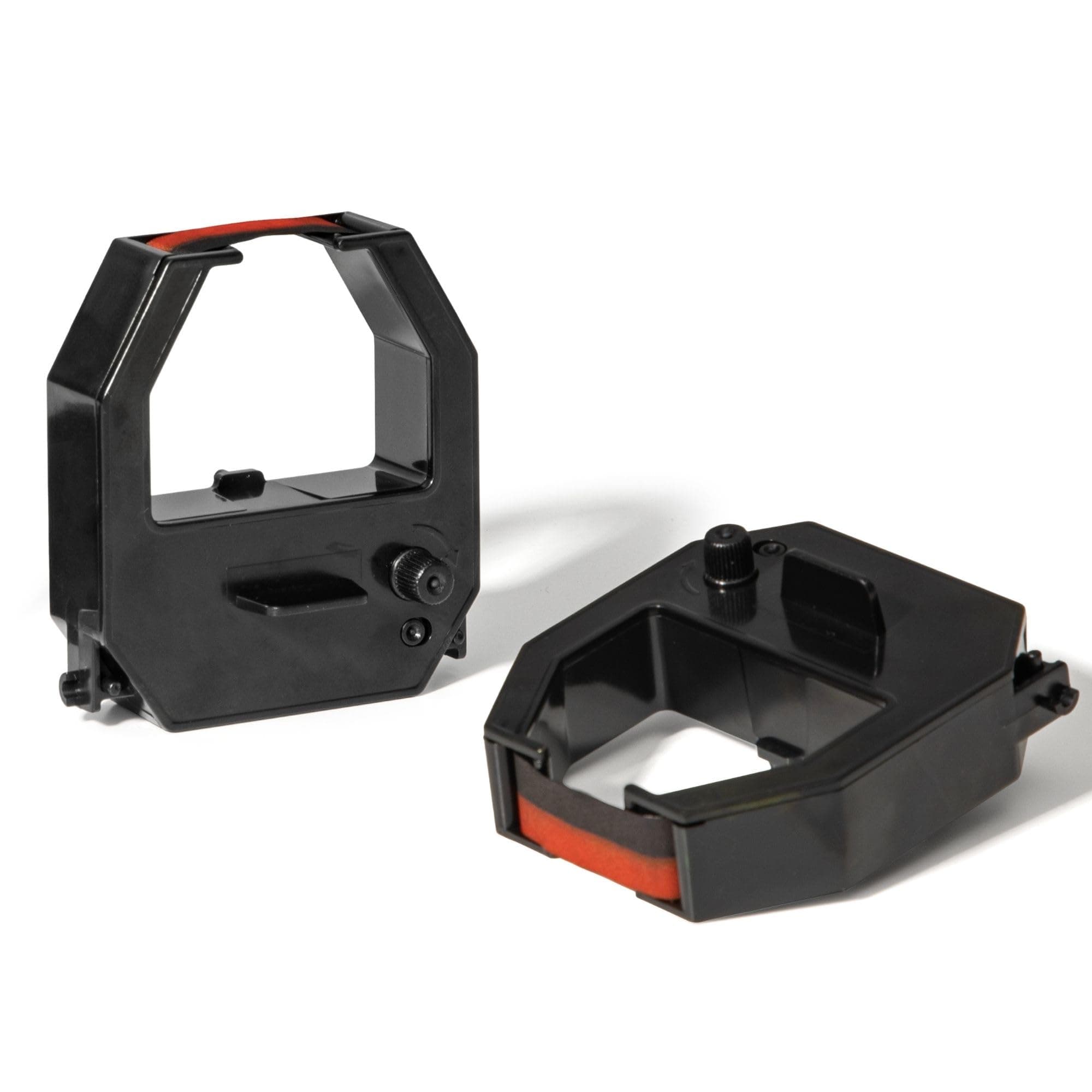 Volcora 2 Pack Time Clock Ink Ribbon for Time Clock, Replacement Ribbon for Volcora Time Clock Small Business, Black and Red Ink