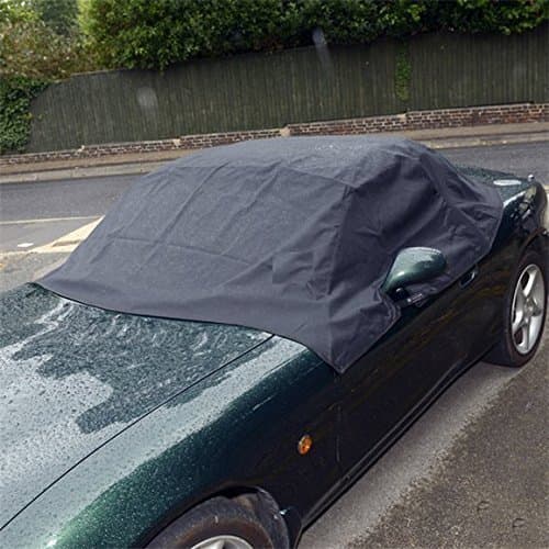 UK Custom Covers RP113 Tailored Soft Top Roof Half Cover Black - To Fit Mazda MX5 MK1 MK2 MK2.5 1989-2005