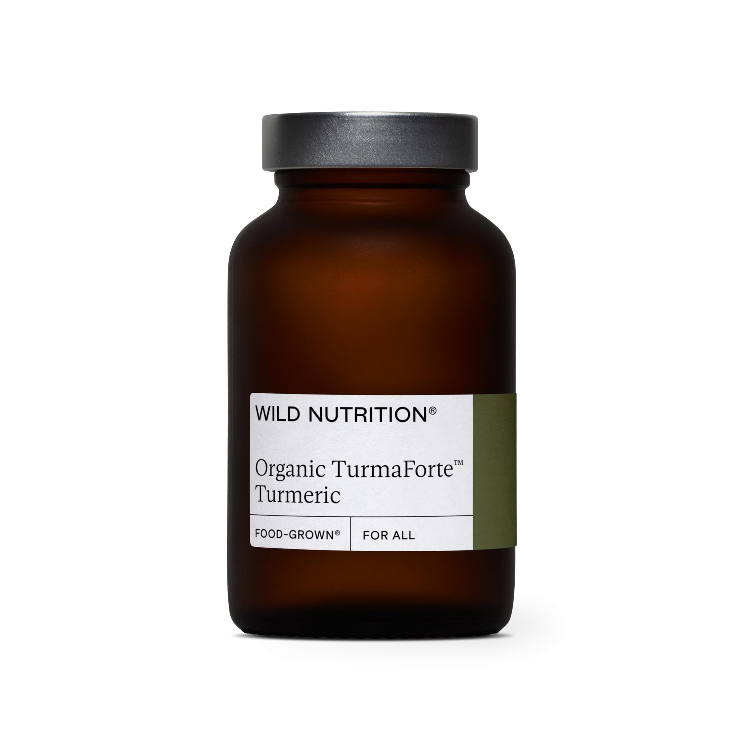 Wild Nutrition Food-Grown Turmaforte Turmeric | Organic Turmeric Capsules | High Absorption Muscle & Joint, Antioxidant, & Immune Support | Curcumin Supplements | 60 Capsules