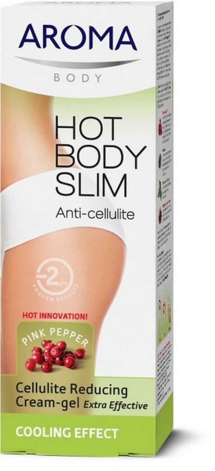 COOLING Anti cellulite cream-gel AROMA HOT BODY SLIM 200ml