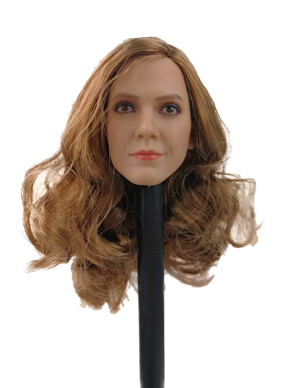 Phicen1/6 Scale Female Head Sculpt with Brown Hair for 12" Female Body