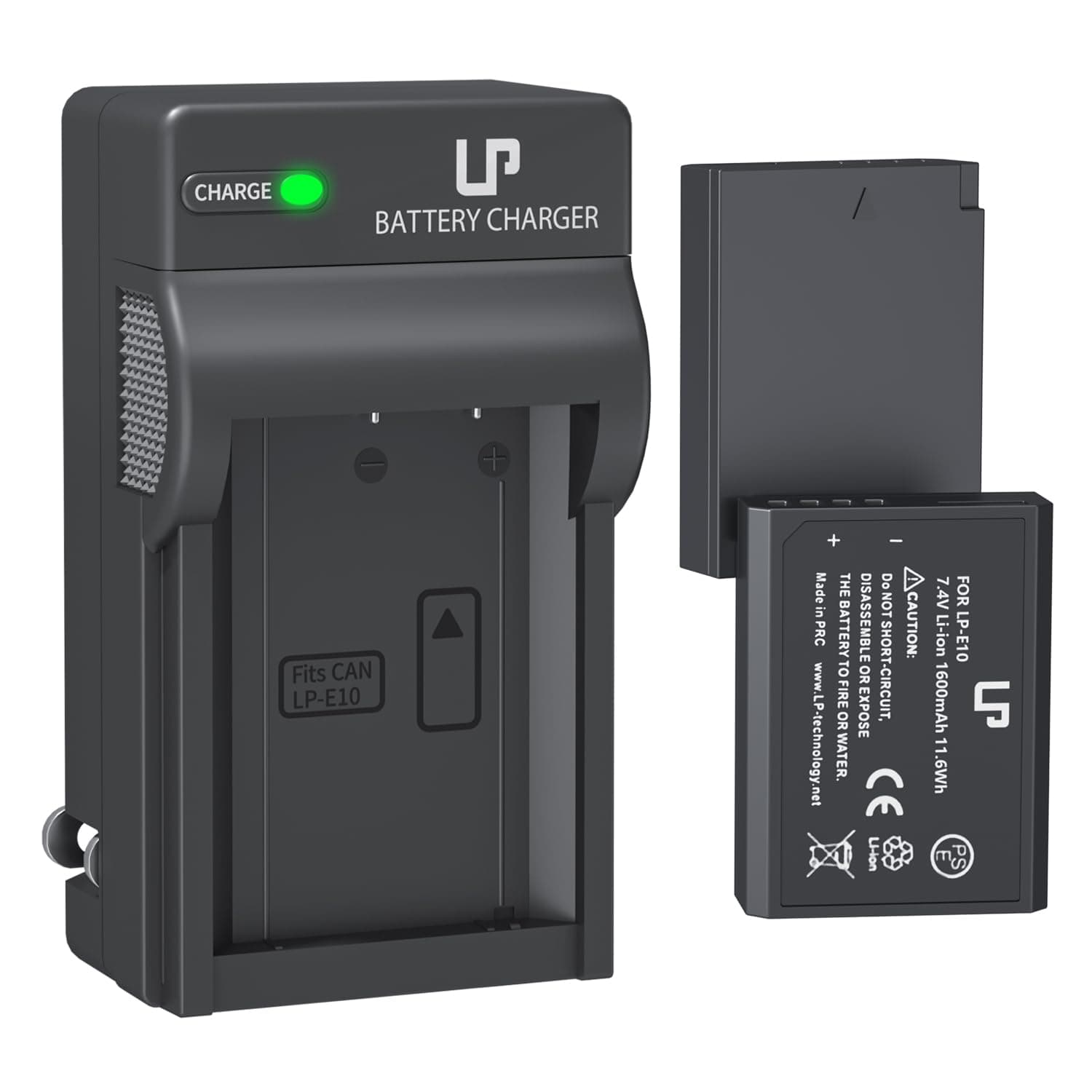 LP-E10 Battery Charger Pack, 2-Pack Battery & Charger, Compatible with Canon EOS Rebel T7, T6, T5, T3, T100, 4000D, 3000D, 2000D, 1500D, 1300D, 1200D, 1100D &More (Not for T3i T5i T6i T6s T7i)