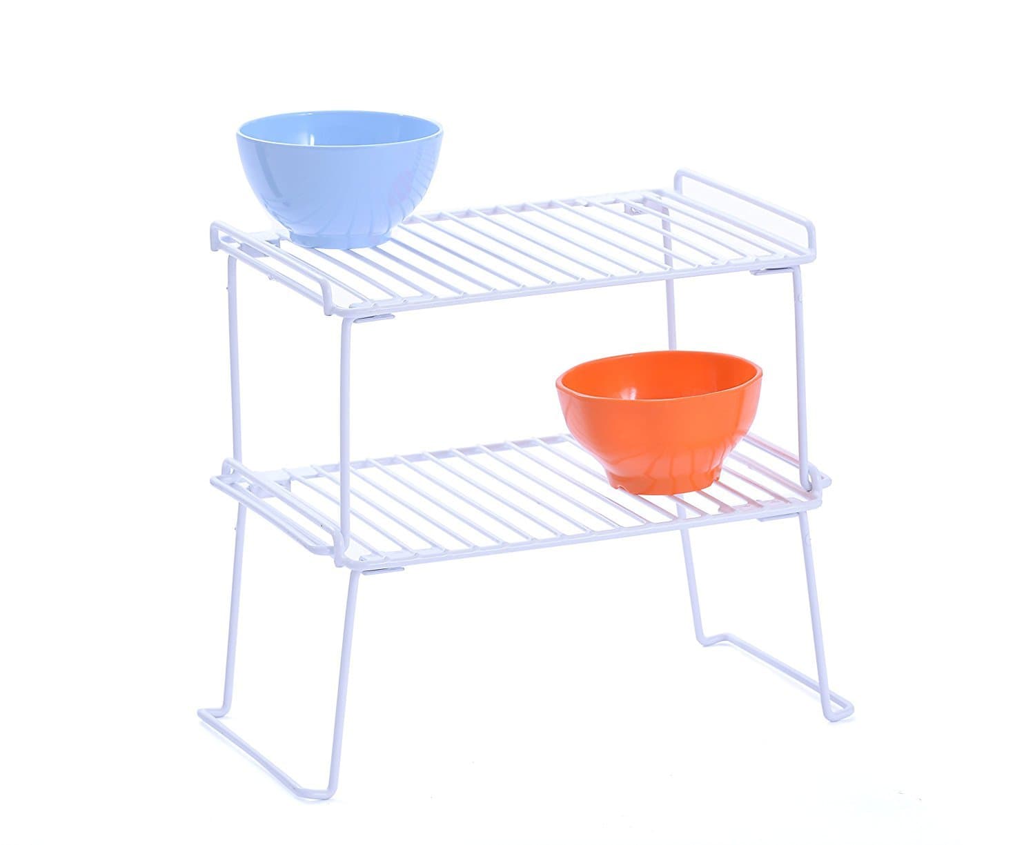 Golden April Kitchen Cupboard Organiser Rack Cabinet Storage Shelf 2 Pack