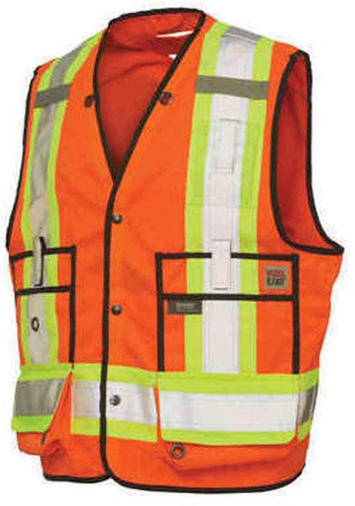 Work King Men's Hi-Vis Surveyor Vest