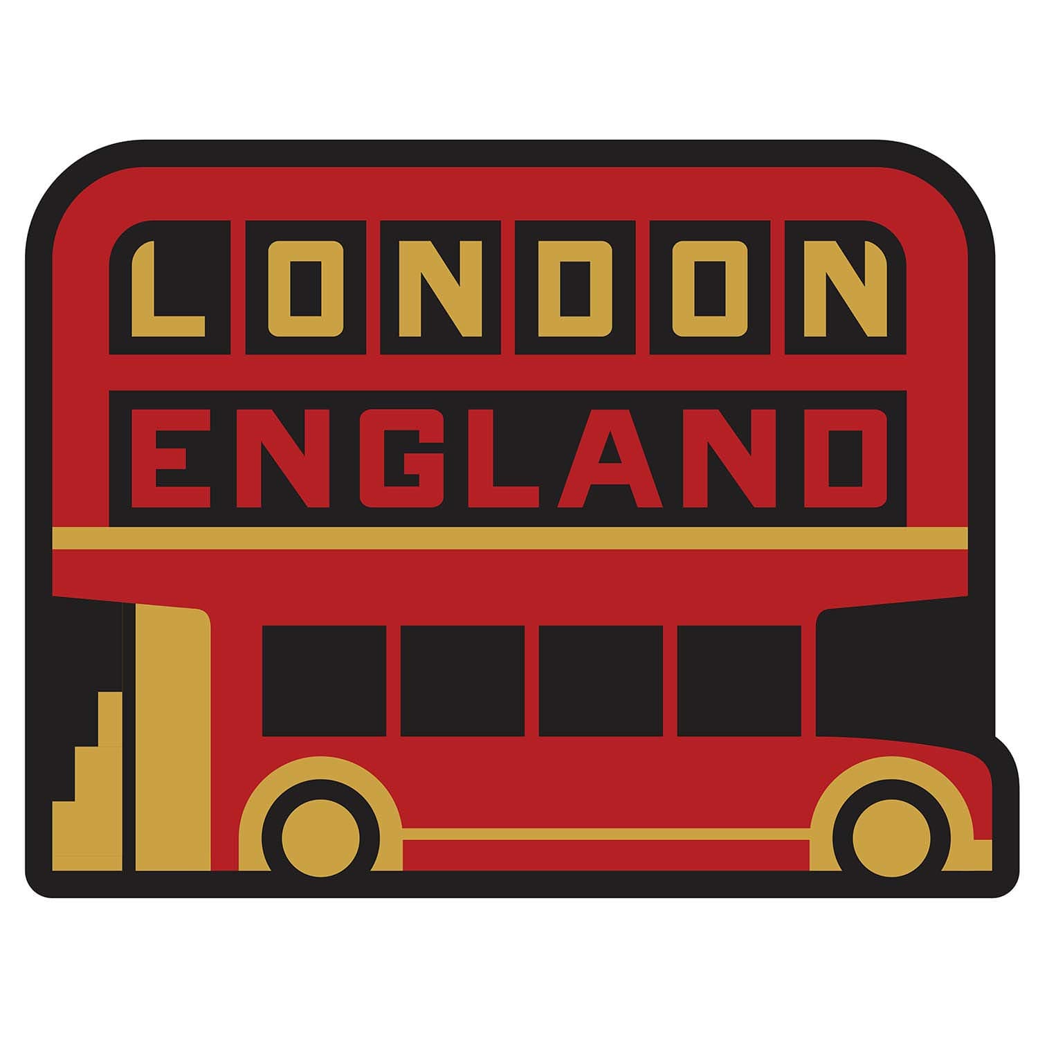 Vagabond Heart London Sticker - Weatherproof Vinyl England Souvenir Decal