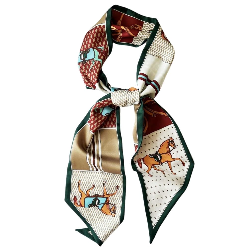 Silk Head Scarf for Hair Fashion Headwrap for Women Lightweight Neck Tie