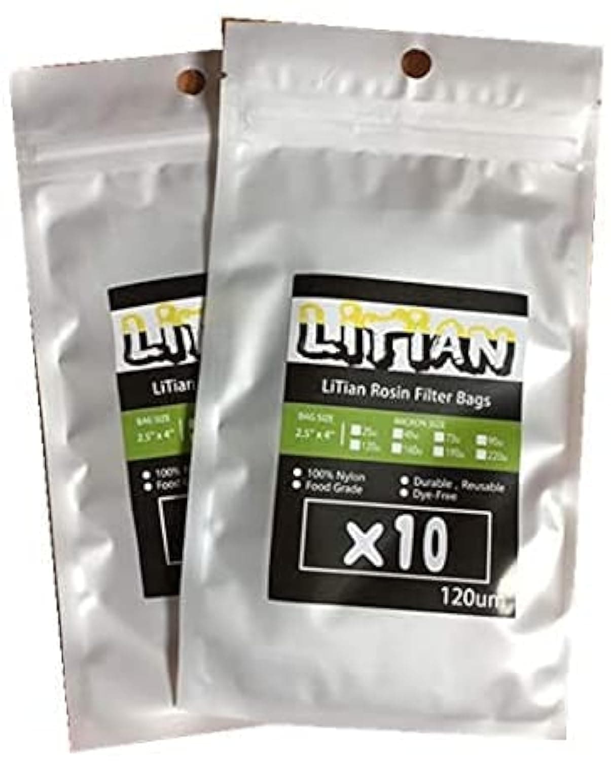 90 micron 2.5 X 4 Nylon Heat Press Bags 10pcs Tea Press Bag