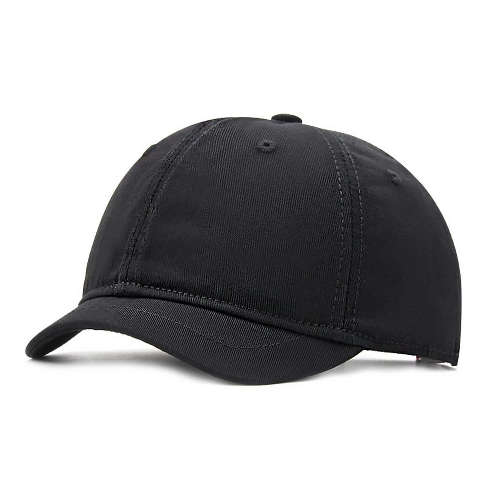 Men's Cotton Short Brim Baseball Cap Casual Peaked Cap Ladies Versatile Equestrian Sun Hat