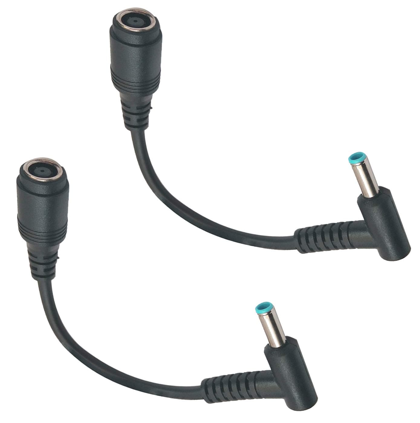 Njuone Replaceable 2PACK DC Adapter Converter Cable 7.4 x 5.0mm to 4.5 x 3.0mm Connector Converter 7.4mm to 4.5mm Dongle DC Power Converter Cable for Laptop Charger Adapter