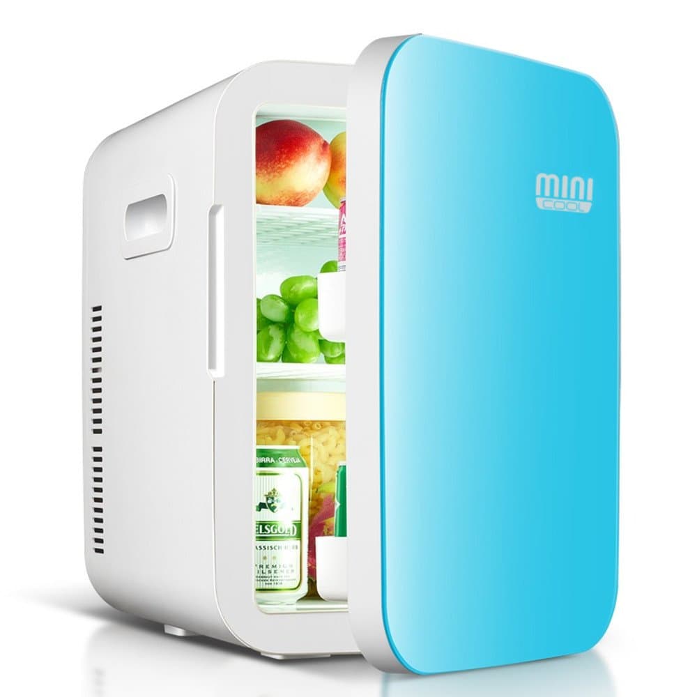 Mini Cool - 18 Liters Premiun Mini Fridge, 26 Cans, Glass finishing, Double Cooler