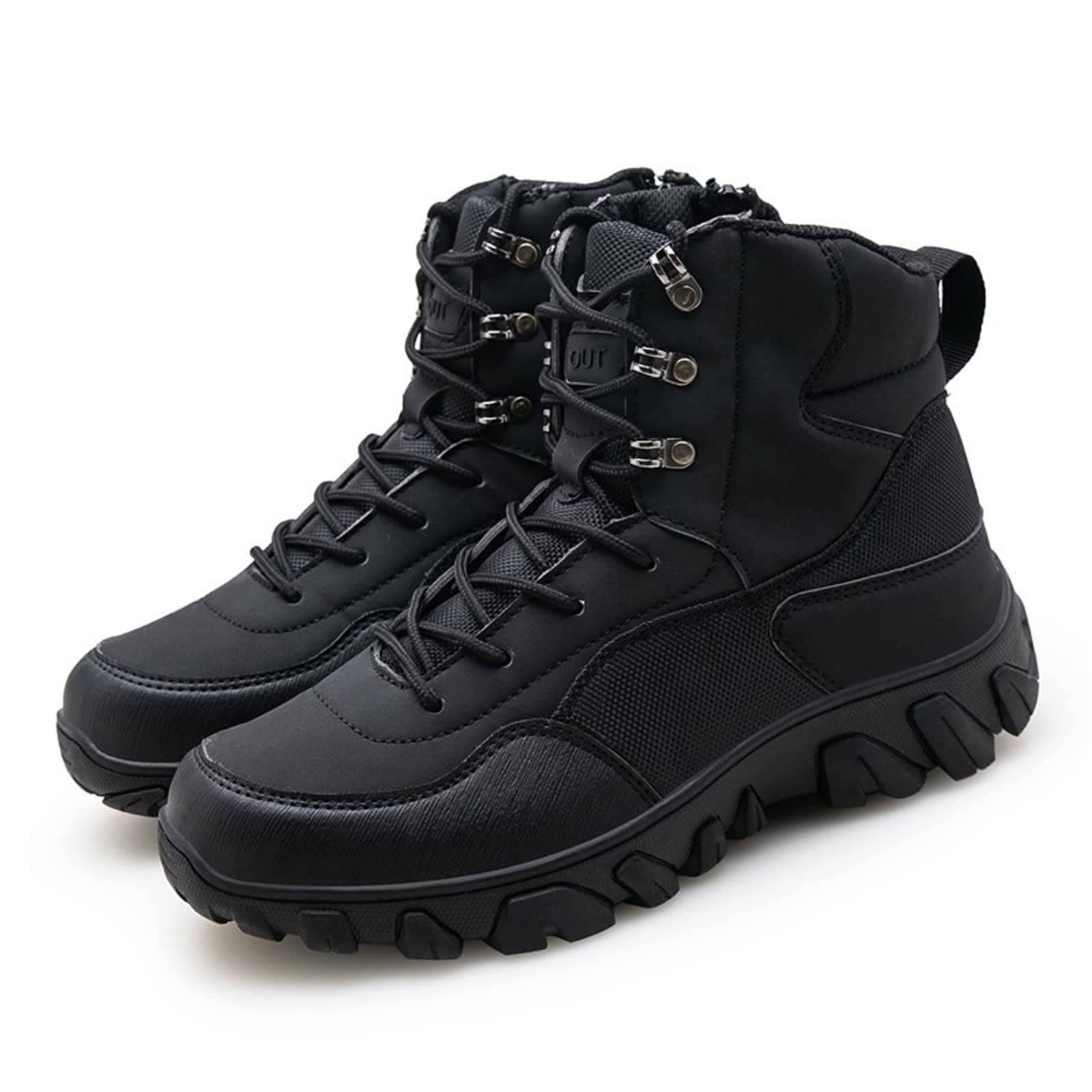ZJDU Comfortable Tactical Boots,High Performance Light Weight Duty Shoes,Lightweight Breathable Military Boots,Lace Up All Terrain Shoes,Military Work And Desert Boots