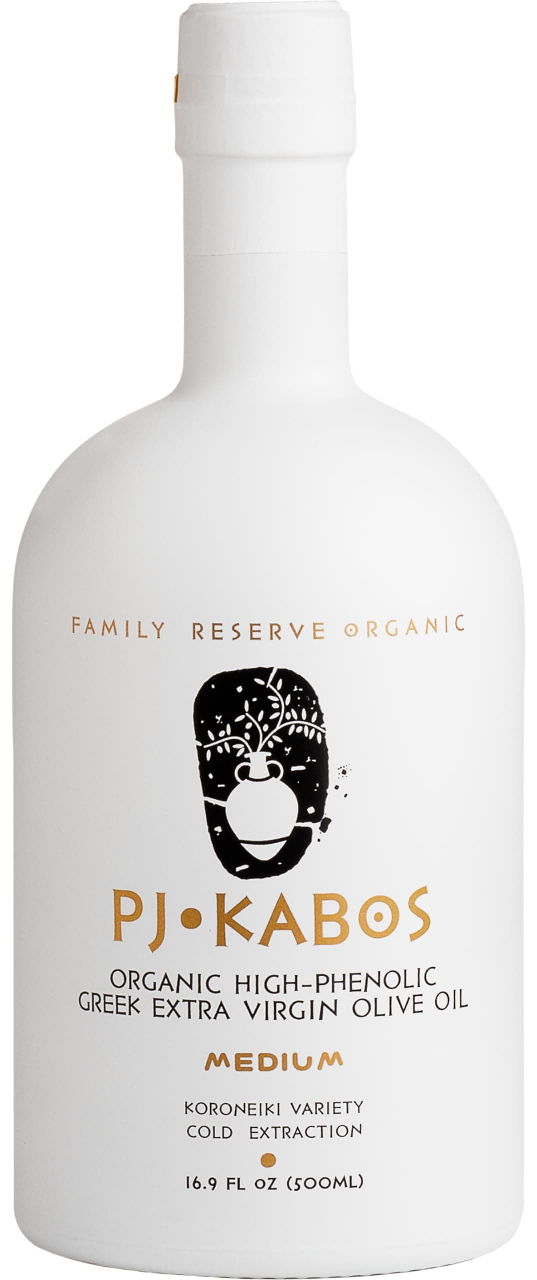 2024/25 Harvest, High Phenolic (500+mg/kg), USDA Organic Greek Extra Virgin Olive Oil, Kosher, Greece, Cold Extracted, 16.9 oz, Koroneiki, "Family Reserve Organic -Medium"