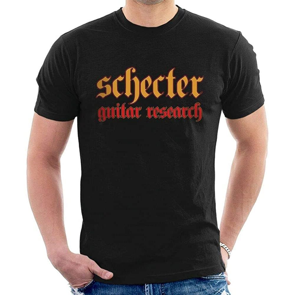 Schecter Men's T-Shirt Guitar Research Black