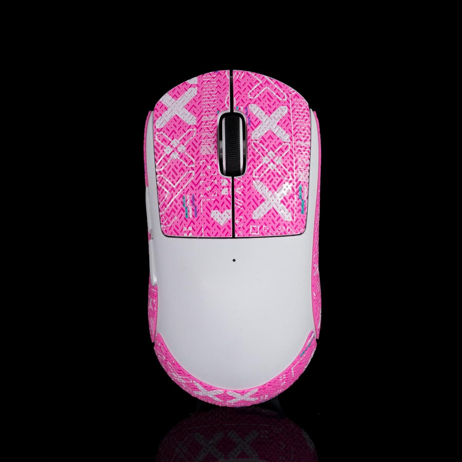 Anti-Slip Grip Tape for Logitech G Pro X Superlight 1 & 2 | Pre-Cut Leather Mouse Skins | Sweat-Absorbent & Easy Installation Printsteam Pink 0.5mm