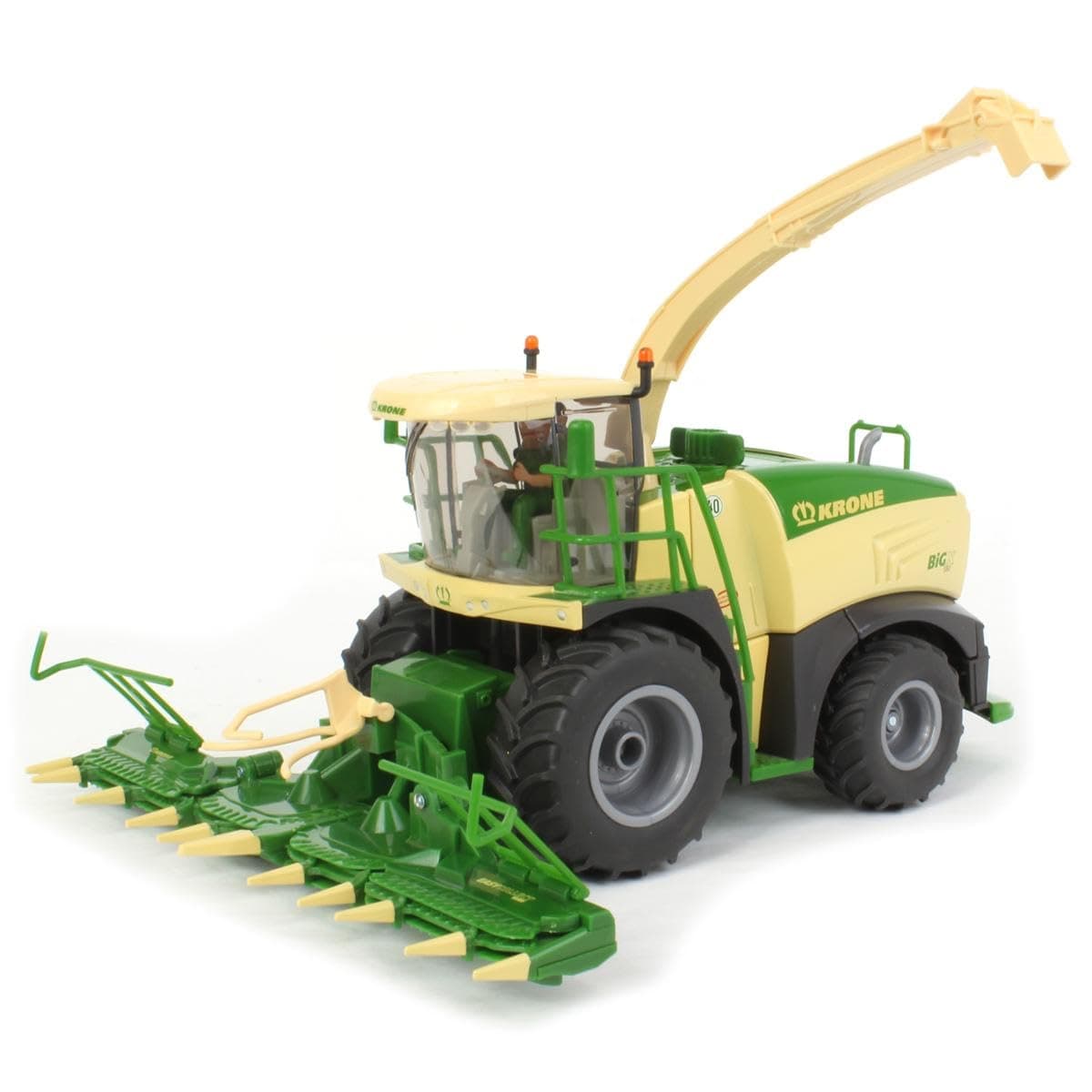 Siku 4066, Krone Big X 580 Forage Harvester, 1:32, Metal/Plastic, Green/Yellow, Movable Parts, Multifunctional