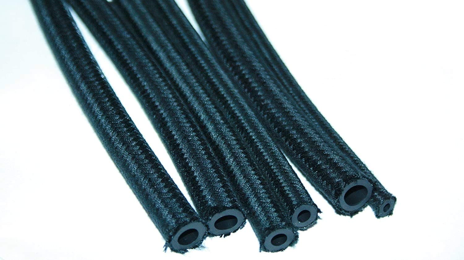 8mm 5/16" 10 METRE COTTON BRAIDED RUBBER FUEL LINE PIPE UNLEADED PETROL DIESEL TUBING HOSE