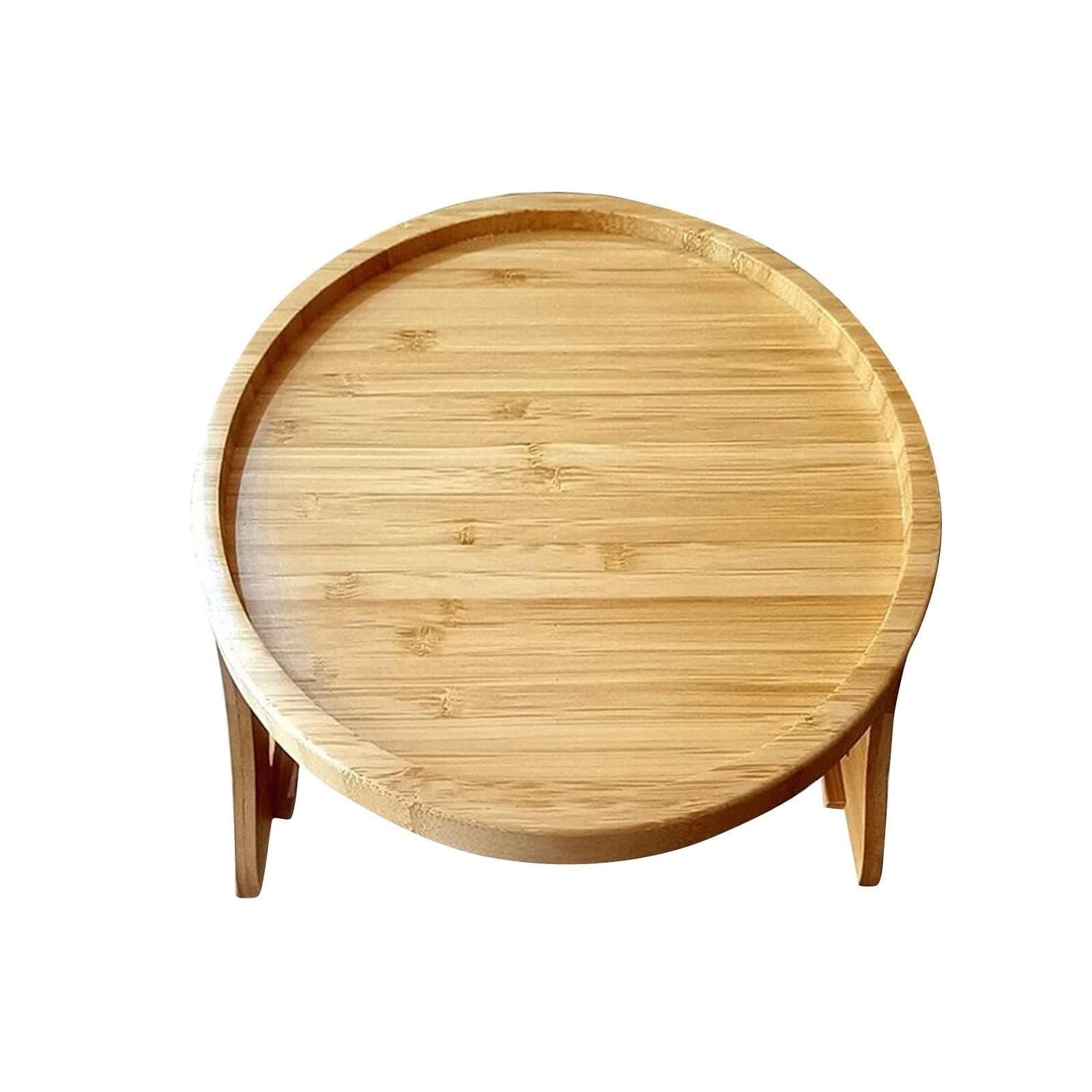 ARWANG Breakfast Tray, Wooden Couch Clip On Tray Sofa Arm Clip Table For Wide Couches, Sofa Armrest Side Table, Sofa Couch Tray Table
